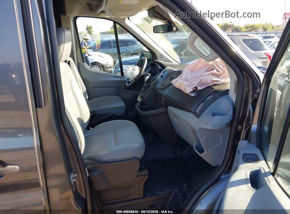 1FTYR2CM5KKA09237 2019 FORD TRANSIT-250 Gray წინა სალონის ხედი