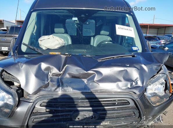 1FTYR2CM5KKA09237 2019 FORD TRANSIT-250 Gray უკანა ხედი
