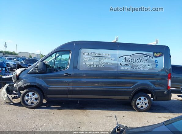 1FTYR2CM5KKA09237 2019 FORD TRANSIT-250 Gray უკანა სალონის ხედი