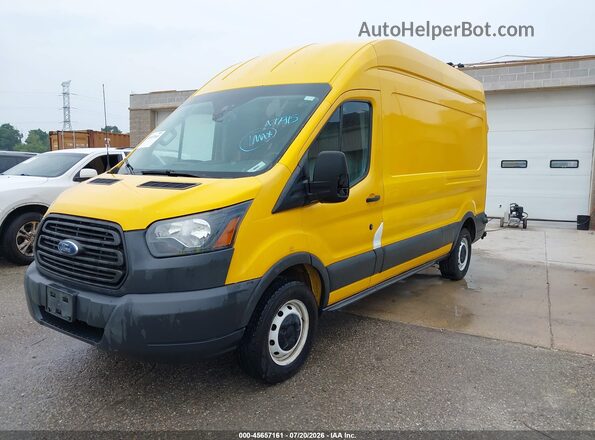 1FTYR2XM7HKA77915 2017 FORD TRANSIT-250 Yellow Առջևի ձախ երեք քառորդ տեսարան