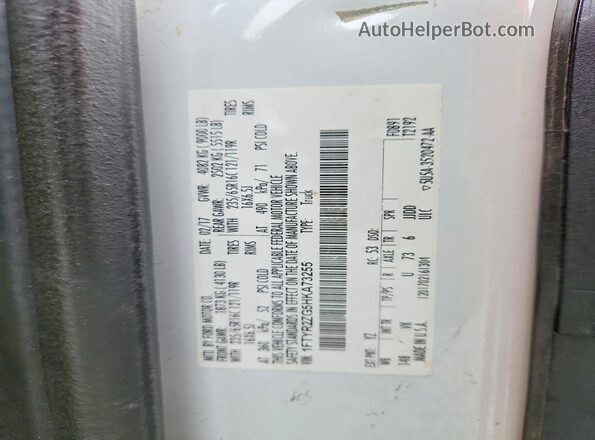 1FTYR2ZG5HKA73255 2017 FORD TRANSIT Белый Вид наклейки с VIN-кодом