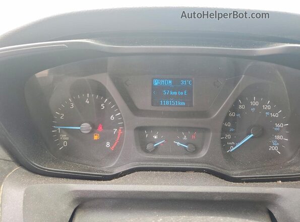 1FTYR2ZM7HKB11459 2017 FORD TRANSIT White Widok zestawu wskaźników