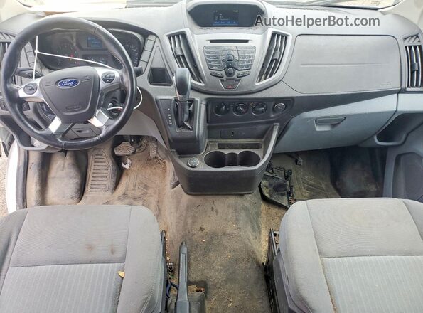 1FTYR2ZM7HKB11459 2017 FORD TRANSIT White Widok deski rozdzielczej
