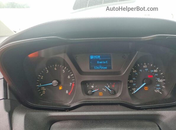 1FTYR2ZM7JKA08130 2018 FORD TRANSIT Белый Вид щитка приборов