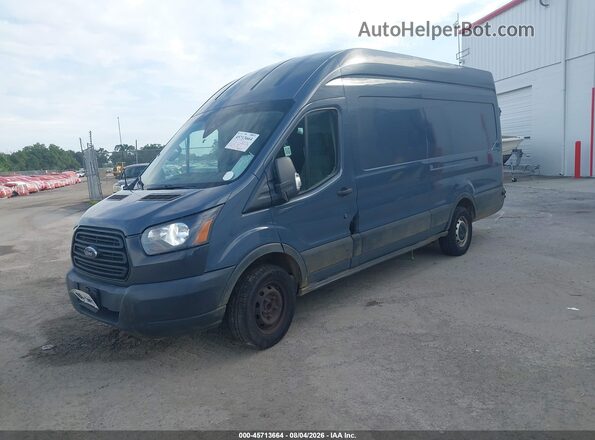 1FTYR3XM0KKB89324 2019 FORD TRANSIT-250 Синий Передняя левая четверть