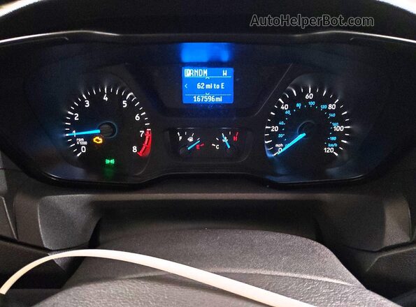 1FTYR3XM2KKB86389 2019 FORD TRANSIT White Вид щитка приладів