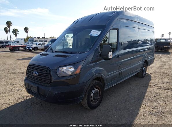 1FTYR3XM3KKB33619 2019 FORD TRANSIT-250 Blue Vista tres cuartos delantera izquierda