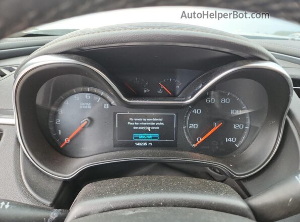 1G1105S30LU107547 2020 CHEVROLET IMPALA Серебряный Вид щитка приборов