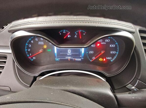 1G1105S38LU101107 2020 CHEVROLET IMPALA Black ხელსაწყოთა პანელის ხედი