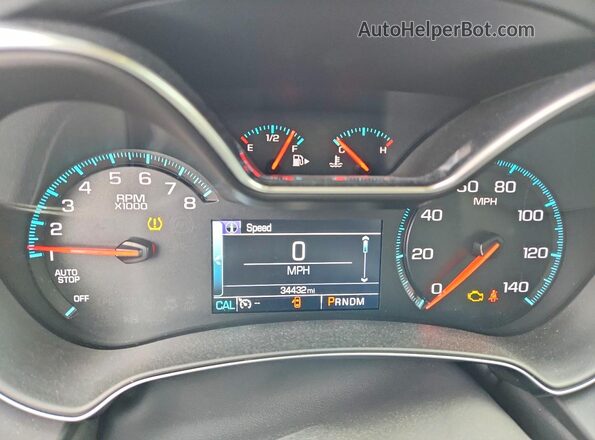 1G11Z5SA8KU140606 2019 CHEVROLET IMPALA Серебряный Вид щитка приборов