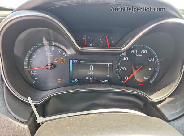 1G11Z5SAXKU136170 2019 CHEVROLET IMPALA Белый Вид щитка приборов