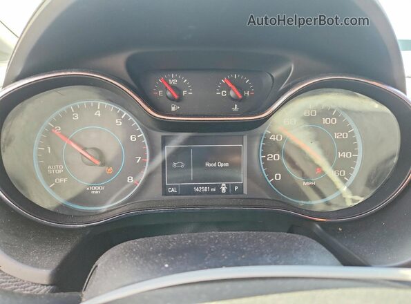 1G1BC5SM0H7186468 2017 CHEVROLET CRUZE Черный Вид щитка приборов