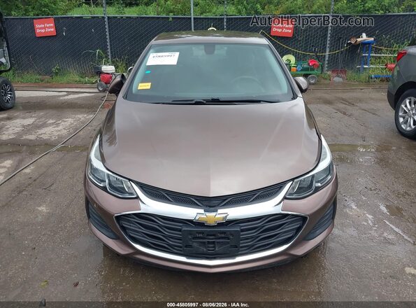 1G1BC5SM0K7109347 2019 CHEVROLET CRUZE Коричневый Вид щитка приборов
