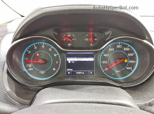 1G1BC5SM2J7221923 2018 CHEVROLET CRUZE Черный Вид щитка приборов