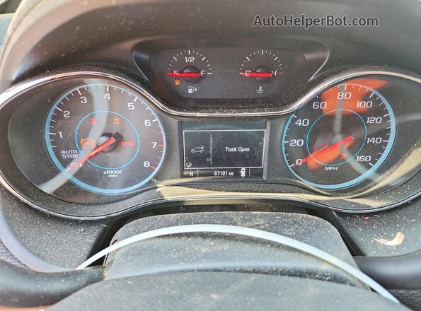 1G1BC5SM3J7145516 2018 CHEVROLET CRUZE Белый Вид щитка приборов