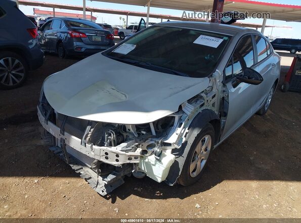 1G1BC5SM4H7119890 2017 CHEVROLET CRUZE Silver Առջևի ձախ երեք քառորդ տեսարան