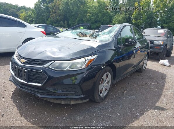 1G1BC5SM4J7151924 2018 CHEVROLET CRUZE Black Առջևի ձախ երեք քառորդ տեսարան