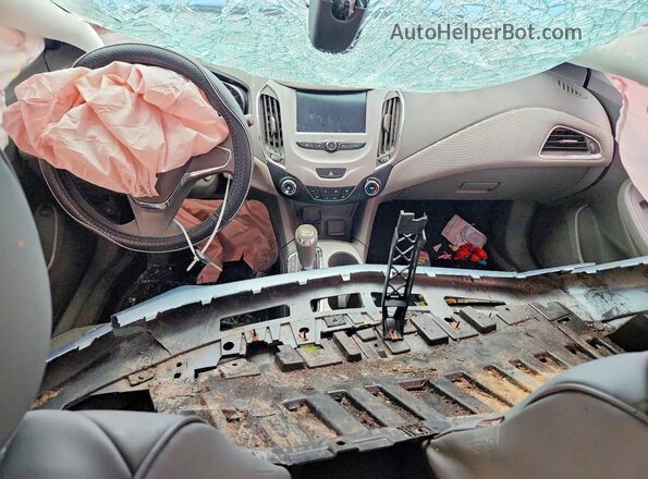 1G1BC5SM5H7144331 2017 CHEVROLET CRUZE Silver Вид панелі приладів