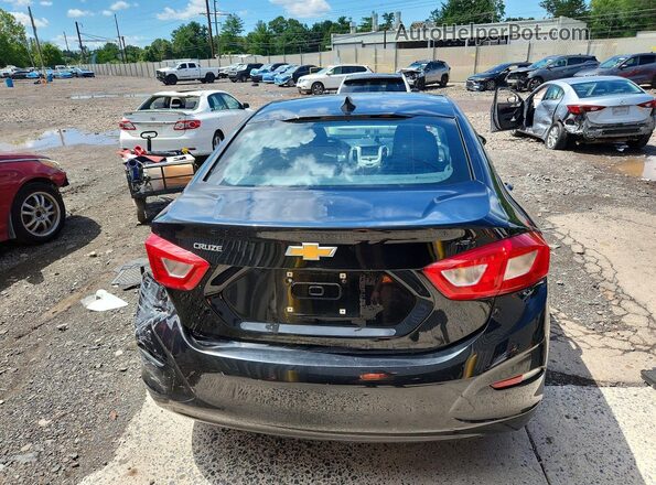 1G1BC5SM6H7186815 2017 CHEVROLET CRUZE Black უკანა ხედი