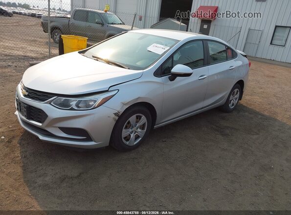 1G1BC5SM6J7219902 2018 CHEVROLET CRUZE Серебряный Передняя левая четверть