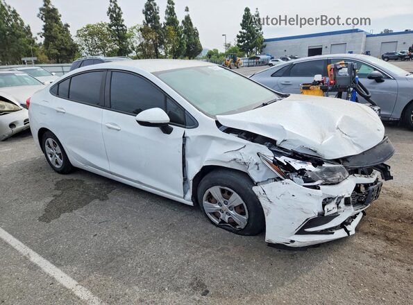 1G1BC5SM7G7243991 2016 CHEVROLET CRUZE Белый Передняя правая четверть