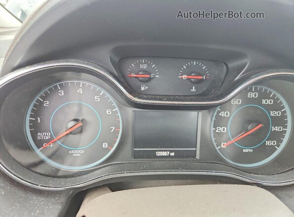 1G1BC5SM8H7167036 2017 CHEVROLET CRUZE Black Widok zestawu wskaźników