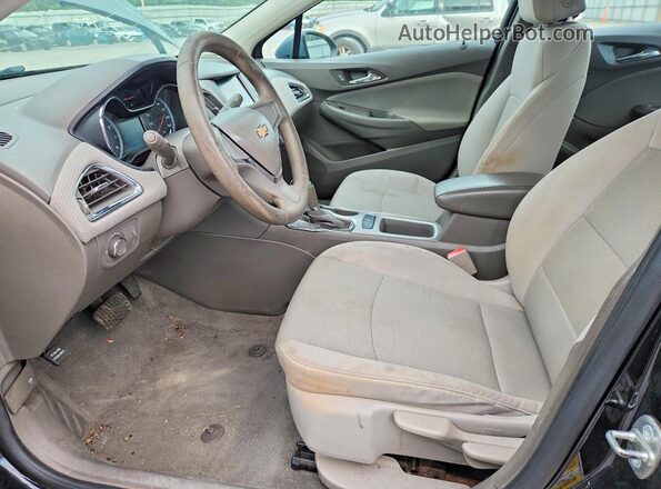1G1BC5SM8H7167036 2017 CHEVROLET CRUZE Black Widok wnętrza z przodu