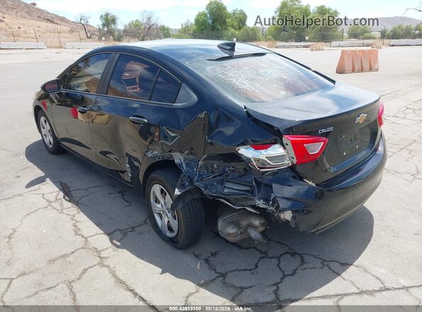 1G1BC5SM8H7193216 2017 CHEVROLET CRUZE Черный Задняя левая четверть