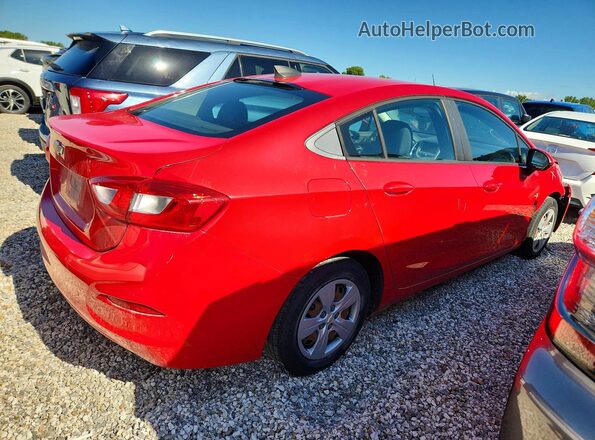 1G1BC5SM9J7229548 2018 CHEVROLET CRUZE Red Tył prawy