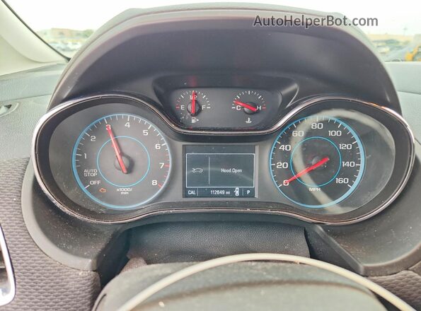 1G1BC5SMXG7237585 2016 CHEVROLET CRUZE Black Вид щитка приладів