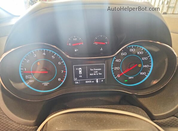 1G1BE5SM0G7318475 2016 CHEVROLET CRUZE Blue ხელსაწყოთა პანელის ხედი