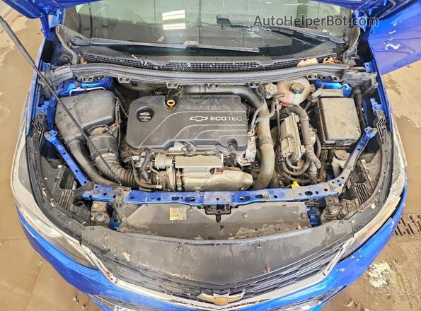 1G1BE5SM0G7318475 2016 CHEVROLET CRUZE Blue უკანა სალონის ხედი