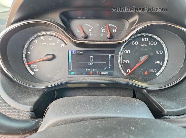 1G1BE5SM1J7204475 2018 CHEVROLET CRUZE Gray Instrument cluster view