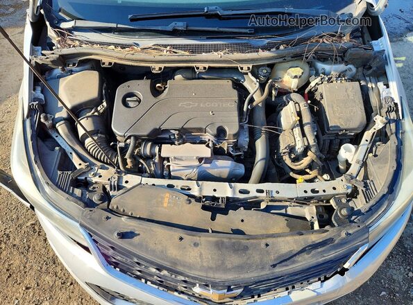 1G1BE5SM4H7101268 2017 CHEVROLET CRUZE Серебряный Вид задней части салона