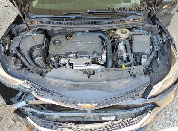 1G1BE5SM4J7154381 2018 CHEVROLET CRUZE Black Widok wnętrza z tyłu
