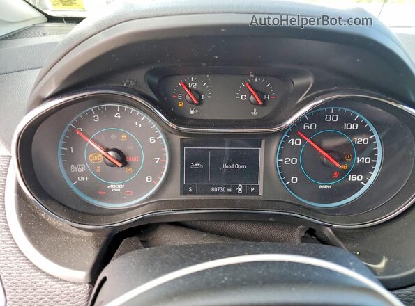 1G1BE5SM4J7234697 2018 CHEVROLET CRUZE Серебряный Вид щитка приборов
