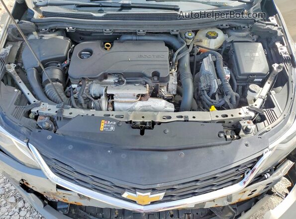 1G1BE5SM4J7234697 2018 CHEVROLET CRUZE Серебряный Вид задней части салона