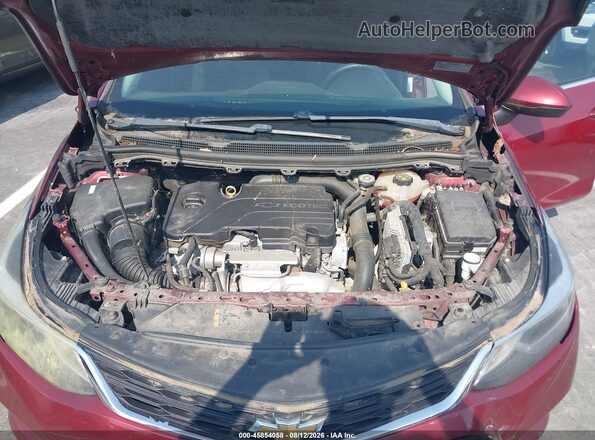 1G1BE5SM6G7285028 2016 CHEVROLET CRUZE Бордовый Вид сзади