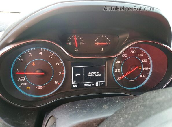 1G1BE5SM6J7230974 2018 CHEVROLET CRUZE Red Widok zestawu wskaźników