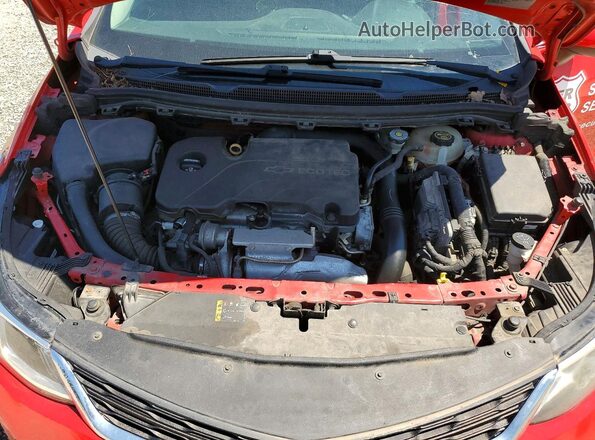 1G1BE5SM8H7108806 2017 CHEVROLET CRUZE Красный Вид задней части салона