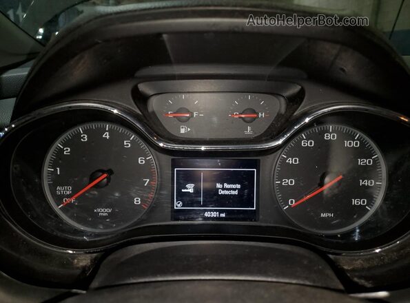 1G1BE5SM8K7121322 2019 CHEVROLET CRUZE Серебряный Вид щитка приборов