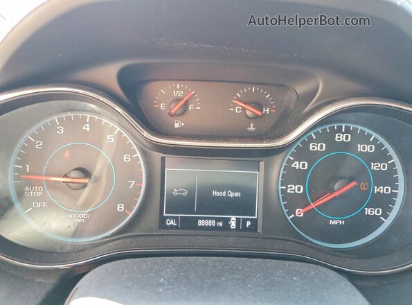 1G1BF5SM2H7237119 2017 CHEVROLET CRUZE Charcoal Instrument cluster view