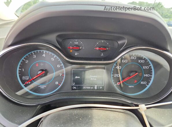 1G1BF5SM3J7171508 2018 CHEVROLET CRUZE White Вид щитка приладів