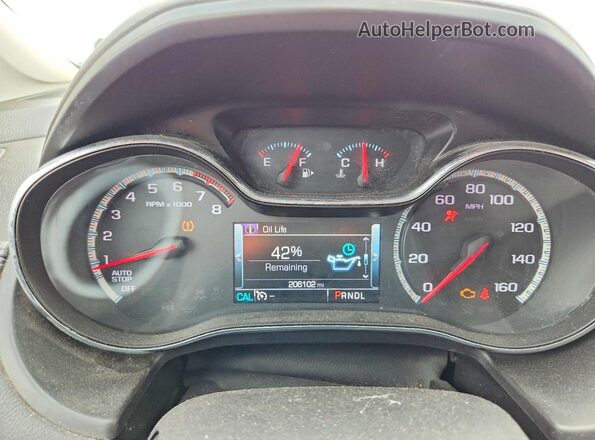 1G1BG5SM3G7269461 2016 CHEVROLET CRUZE Blue Widok zestawu wskaźników