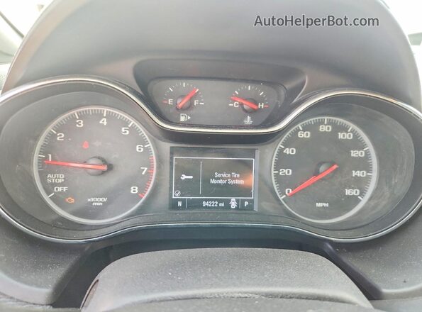 1G1BJ5SM8K7102121 2019 CHEVROLET CRUZE Red Widok zestawu wskaźników