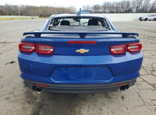 1G1FB1RS3M0134059 2021 CHEVROLET CAMARO Blue Rear view