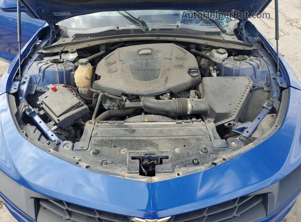 1G1FB1RS3M0134059 2021 CHEVROLET CAMARO Blue Rear interior view