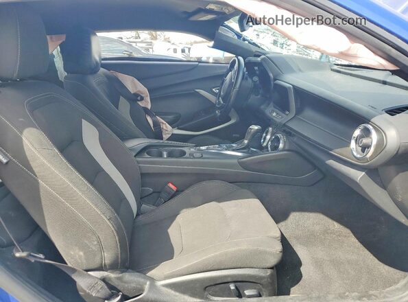 1G1FB1RS3M0134059 2021 CHEVROLET CAMARO Blue Front interior view