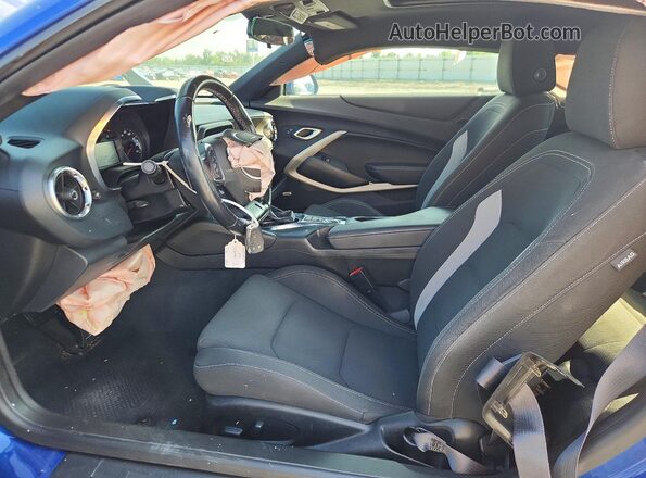 1G1FB1RS5R0103645 2024 CHEVROLET CAMARO Синий Вид салона спереди