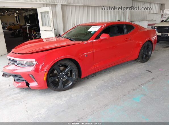 1G1FB1RS7J0146565 2018 CHEVROLET CAMARO Red წინა მარცხენა ხედი სამი მეოთხედიდან